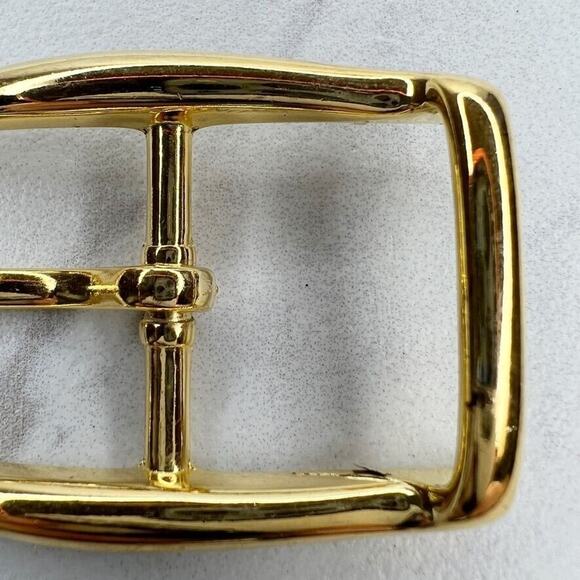 Vintage Gold Tone Simple Basic Belt Buckle for up to 1 Inch Belt - Picture 5 of 9